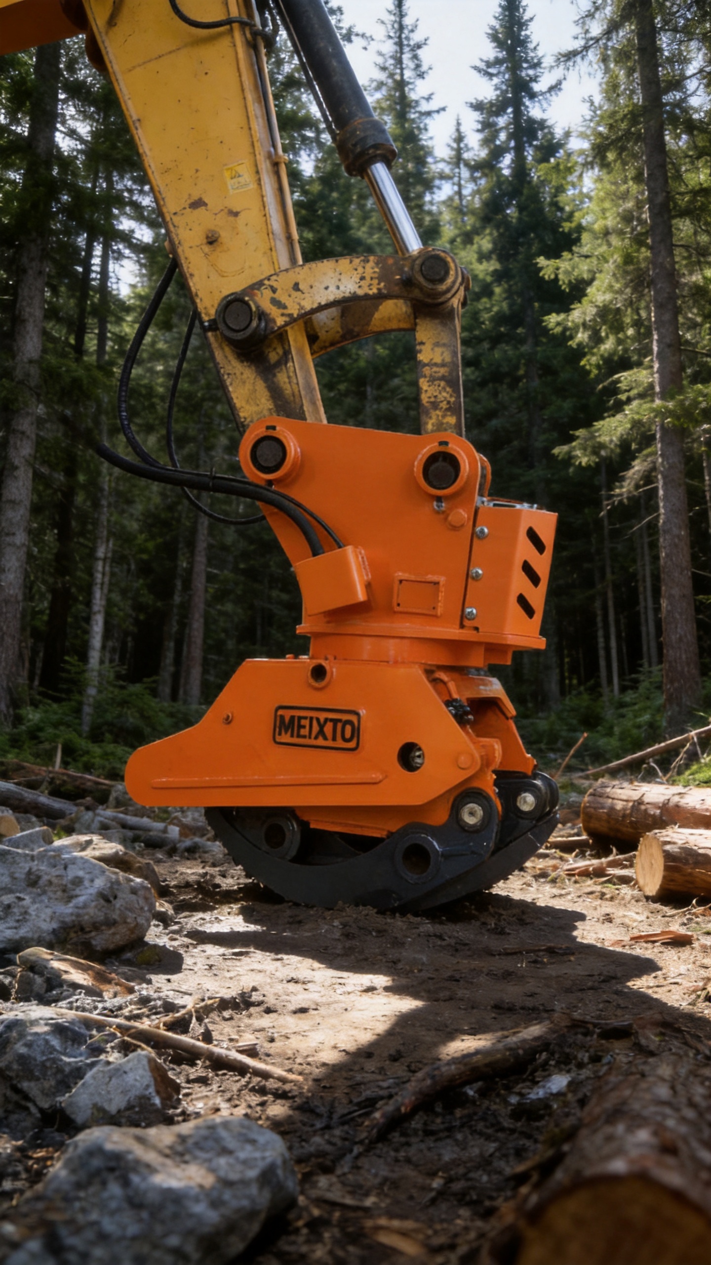 MEIXTO MW04 Rotating Grapple Saw for 6–9 Ton Excavators